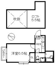 パレット六本松の間取り画像
