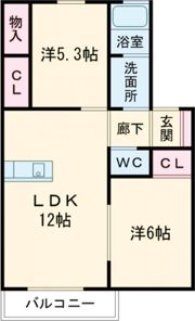 メープルコートⅡの間取り画像