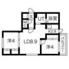 ブランシャール平岸3.8の間取り画像