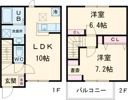 ソレアード 杉水 Dの間取り画像