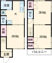 UTSUGIハイツの間取り画像
