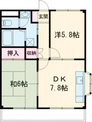 ツインハイツ A棟 B棟の間取り画像