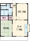 ツインハイツ A棟 B棟の間取り画像