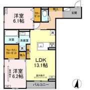 D-ROOM柏木2丁目の間取り画像