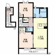 シンフォニー Bの間取り画像