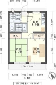 メゾンドシャルマン岩切の間取り画像