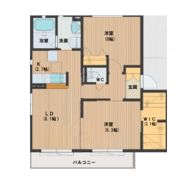 アルティスタ花ノ木Bの間取り画像