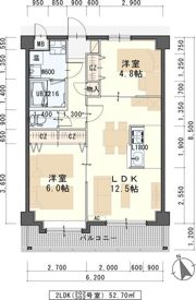 カーサ壱番館の間取り画像