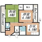 ベルトピア西明石7の間取り画像