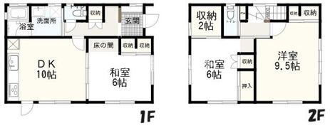 石原戸建貸家(イシハラコダテカシヤ)の間取り画像