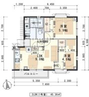SDハイツ古城B棟の間取り画像