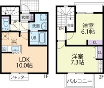 Karotte Gardenの間取り画像