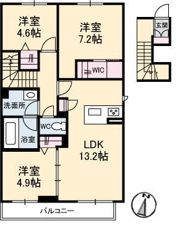 シャーメゾン エムの間取り画像