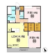 アルカディアAB Bの間取り画像