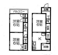 UTSUGIハイツの間取り画像