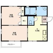 フレグランスやまぐちの間取り画像