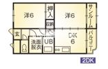 アメニティ浮城 号室の間取り画像