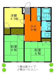 パークハイツの間取り画像