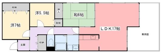 リバーサイド東夢前台の間取り画像