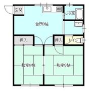 コーポ岩舘の間取り画像