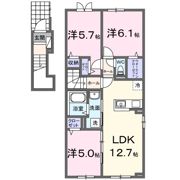 ブリッサ砂川S Ⅱの間取り画像