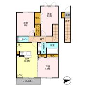 サンメゾン大平 Bの間取り画像