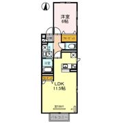 プレミール Bの間取り画像