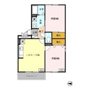 フレアコート矢木の間取り画像