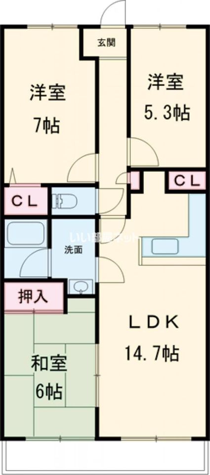 セザール加古川 B棟 311号の外観画像
