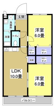 マンション紫雲E棟の間取り画像