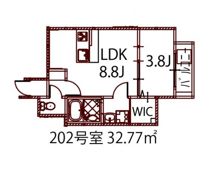 リノリノアパートメント広島エキキタの間取り画像