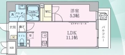 Salute Tachikawa サルーテ立川の間取り画像