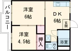 コーポかとれあの間取り画像