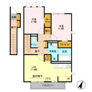 フリューリンクの間取り画像