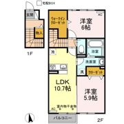 ヴェルドミール Bの間取り画像