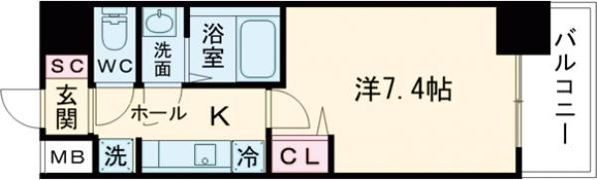 Cion KOBE WESTの間取り画像