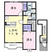 ガーデンヒル・ヴァイオレットBの間取り画像