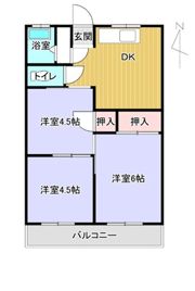 中町マンションの間取り画像