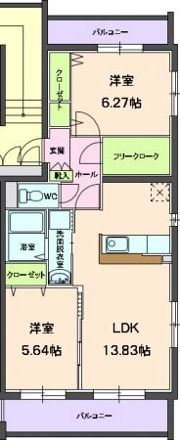 ラミアカーサの間取り画像