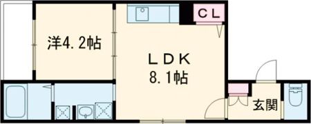 F asecia神屋町の間取り画像