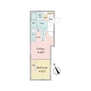 LiveFlat不動前の間取り画像