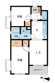 鉄飛坂マンションの間取り画像