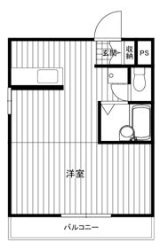 鶴見ハイツの間取り画像