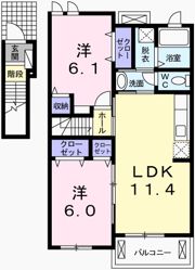 ネオルーラルハウス碇 Aの間取り画像