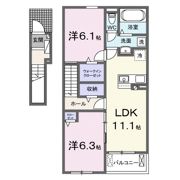ケーズコート中迫3の間取り画像