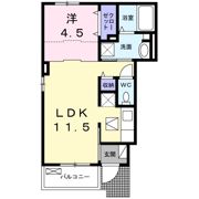 バルパレー石原Aの間取り画像