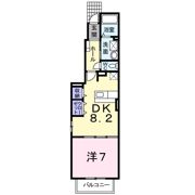 アライブ泉Ⅲ Bの間取り画像