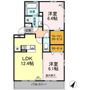 ヴィラージュ月出 A棟の間取り画像