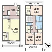 BEREO西新町の間取り画像