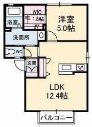 キャッスル綾の間取り画像